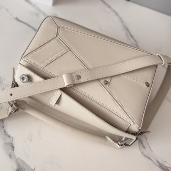 Premium Replica Loewe Panta Puzzle Small Bag Beige Clone