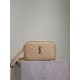 Premium Replica YSL Saint Laurent Lou Mini Quilted Shoulder Bag Apricot Clone