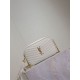 AAAA Fake YSL Saint Laurent Lou Mini Quilted Shoulder Bag White Inspired Knockoff Premium Replica YSL Saint Laurent Lou Mini Quilted Shoulder Bag White Clone