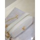AAAA Fake YSL Saint Laurent Lou Mini Quilted Shoulder Bag White Inspired Knockoff Premium Replica YSL Saint Laurent Lou Mini Quilted Shoulder Bag White Clone