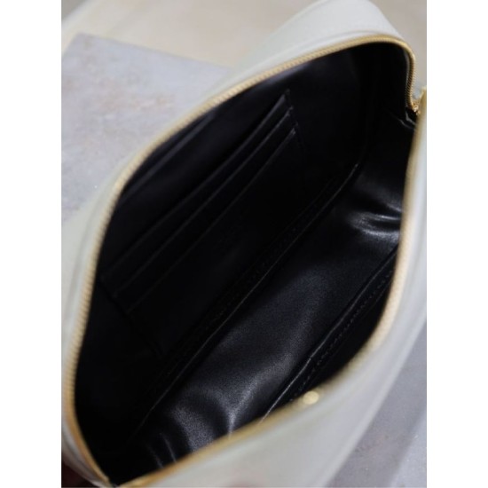 AAAA Fake YSL Saint Laurent Lou Mini Quilted Shoulder Bag White Inspired Knockoff Premium Replica YSL Saint Laurent Lou Mini Quilted Shoulder Bag White Clone