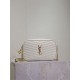 AAAA Fake YSL Saint Laurent Lou Mini Quilted Shoulder Bag White Inspired Knockoff Premium Replica YSL Saint Laurent Lou Mini Quilted Shoulder Bag White Clone