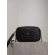 Premium Replica YSL Saint Laurent Lou Mini Quilted Shoulder Bag Black Clone