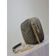 Premium Replica YSL Saint Laurent Lou Mini Quilted Shoulder Bag Green Clone