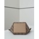Premium Replica Fendi Origami Mini Jacquard Tote Bag Apricot Clone