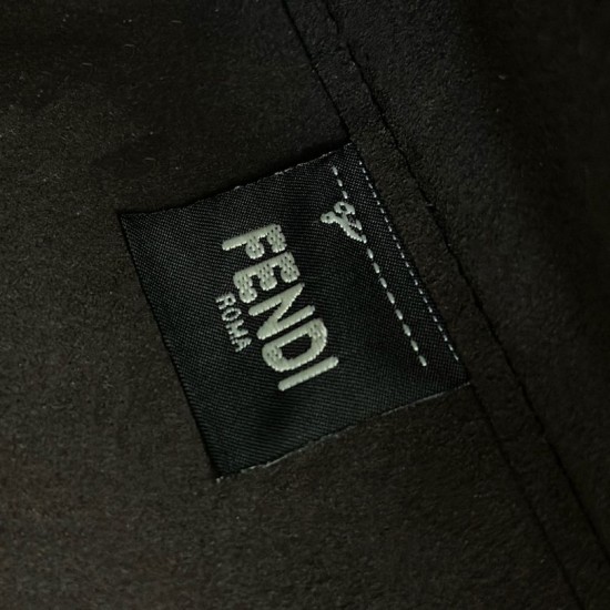 Premium Replica Fendi Origami Mini Jacquard Tote Bag Apricot Clone