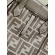 Premium Replica Fendi Origami Mini Jacquard Tote Bag Brown Clone