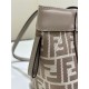 Premium Replica Fendi Origami Mini Jacquard Tote Bag Brown Clone