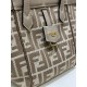 Premium Replica Fendi Origami Mini Jacquard Tote Bag Brown Clone