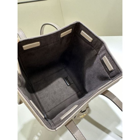 Premium Replica Fendi Origami Mini Jacquard Tote Bag Brown Clone