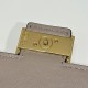 Premium Replica Fendi Baguette-Style Chain Wallet Brown FF Jacquard Clone