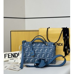 Premium Replica Fendi By The Way Medium Soft Handbag Blue Clone