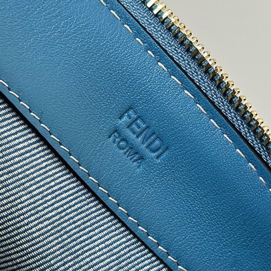 Premium Replica Fendi By The Way Medium Soft Handbag Blue Clone