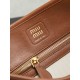 Premium Replica Miu Miu Aventure Nappa Bucket Crossbody Bag 5BE101 Brown Clone