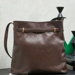 Premium Replica Miu Miu Aventure Nappa Bucket Crossbody Bag Coffee Clone