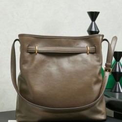 Premium Replica Miu Miu Aventure Nappa Bucket Crossbody Bag Brown Radica Clone