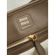 Premium Replica Miu Miu Aventure Nappa Bucket Crossbody Bag Brown Radica Clone