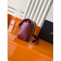 Premium Replica YSL Saint Laurent Calypso Medium Shoulder Bag Brown Clone