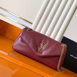Premium Replica YSL Saint Laurent Calypso Medium Shoulder Bag Brown Clone