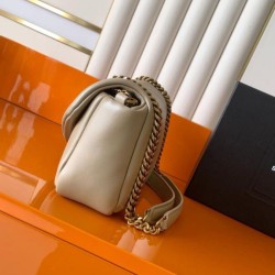 Premium Replica YSL Saint Laurent Calypso Medium Shoulder Bag Apricot Clone