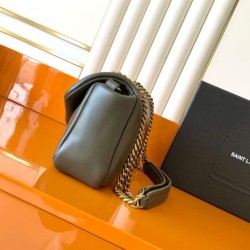 Premium Replica YSL Saint Laurent Calypso Medium Shoulder Bag Moss Clone