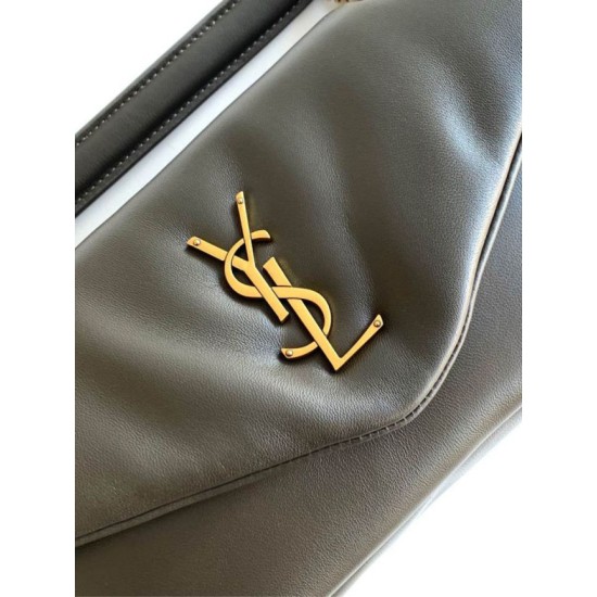 Premium Replica YSL Saint Laurent Calypso Medium Shoulder Bag Moss Clone
