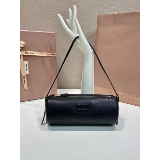 Premium Replica Miu Miu Compact Nappa Clutch 5NE851 Black Clone