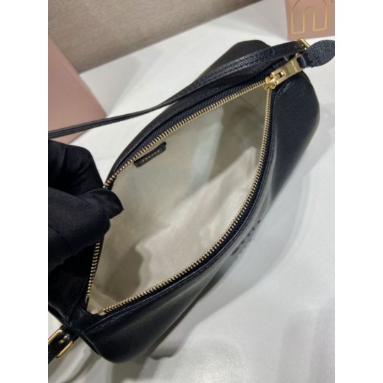 Premium Replica Miu Miu Compact Nappa Clutch 5NE851 Black Clone