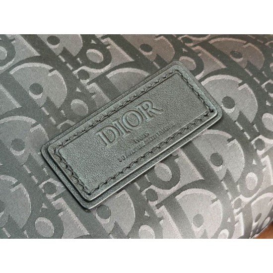 AAAA Fake Dior Trek Shoulder Bag with Dior Oblique Zipper Black Nylon Inspired Knockoff Premium Replica Dior Trek Shoulder Bag with Dior Oblique Zipper Black Nylon Clone