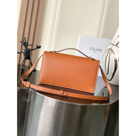 Premium Replica Celine Medium Triomphe Folio Bag Black Clone
