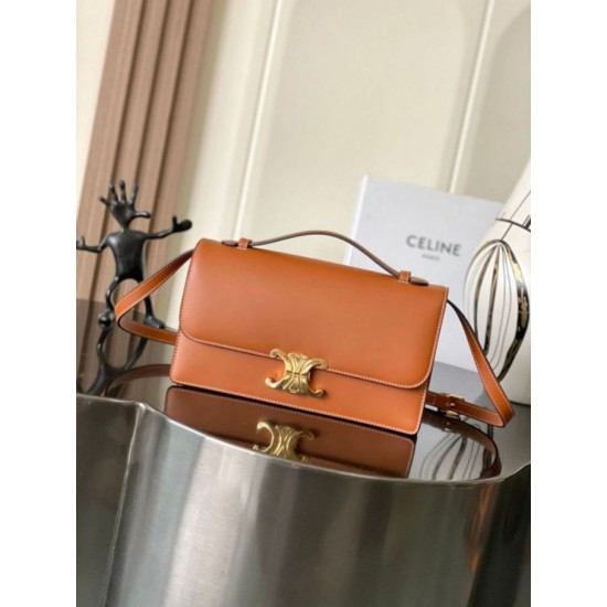 Premium Replica Celine Medium Triomphe Folio Bag Black Clone