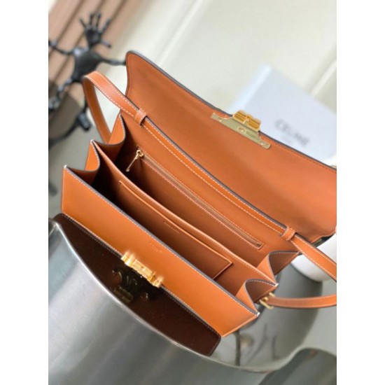 Premium Replica Celine Medium Triomphe Folio Bag Black Clone