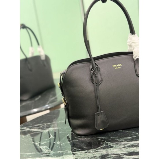 Premium Replica Prada Large Tote Bag 1BG600 Black Clone