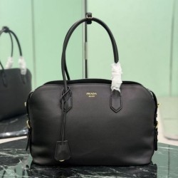 Premium Replica Prada Large Tote Bag 1BG600 Black Clone