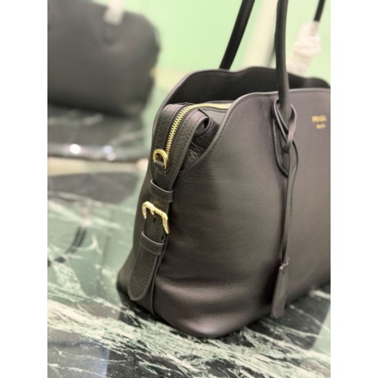 Premium Replica Prada Large Tote Bag 1BG600 Black Clone