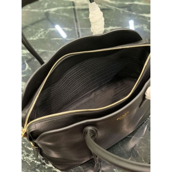 Premium Replica Prada Large Tote Bag 1BG600 Black Clone
