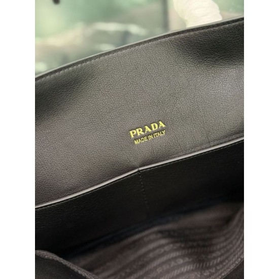 Premium Replica Prada Large Tote Bag 1BG600 Black Clone