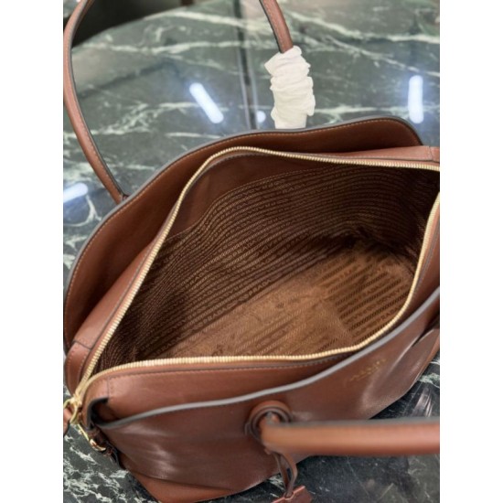Premium Replica Prada Large Tote Bag 1BG600 Brown Clone
