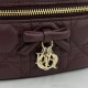 AAAA Fake Dior Lady Dior Micro Washbag Bordeaux Inspired Knockoff Premium Replica Dior Lady Dior Micro Washbag Bordeaux Clone