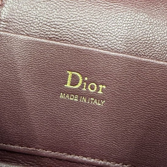 AAAA Fake Dior Lady Dior Micro Washbag Bordeaux Inspired Knockoff Premium Replica Dior Lady Dior Micro Washbag Bordeaux Clone