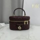 AAAA Fake Dior Lady Dior Micro Washbag Bordeaux Inspired Knockoff Premium Replica Dior Lady Dior Micro Washbag Bordeaux Clone
