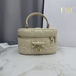 Premium Replica Dior Lady Dior Micro Washbag Apricot Clone