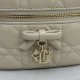 AAAA Fake Dior Lady Dior Micro Washbag Apricot Inspired Knockoff Premium Replica Dior Lady Dior Micro Washbag Apricot Clone