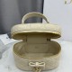 AAAA Fake Dior Lady Dior Micro Washbag Apricot Inspired Knockoff Premium Replica Dior Lady Dior Micro Washbag Apricot Clone