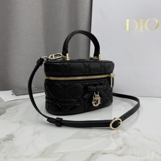 Premium Replica Dior Lady Dior Micro Washbag Black Clone
