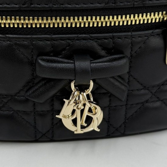 Premium Replica Dior Lady Dior Micro Washbag Black Clone