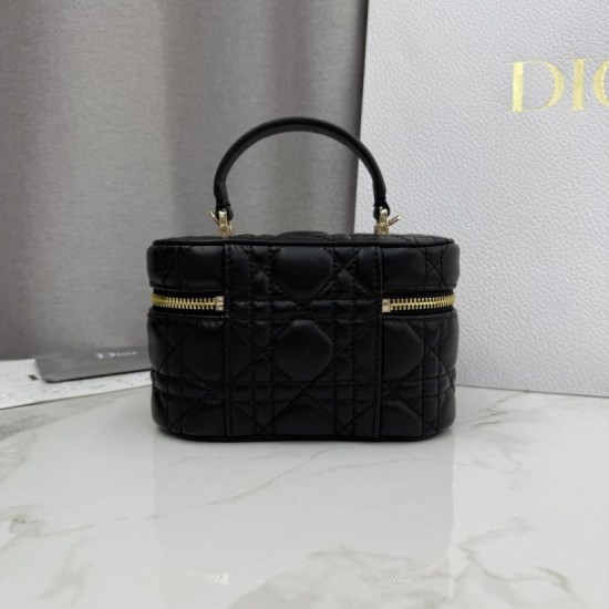 Premium Replica Dior Lady Dior Micro Washbag Black Clone