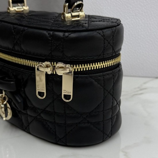 Premium Replica Dior Lady Dior Micro Washbag Black Clone