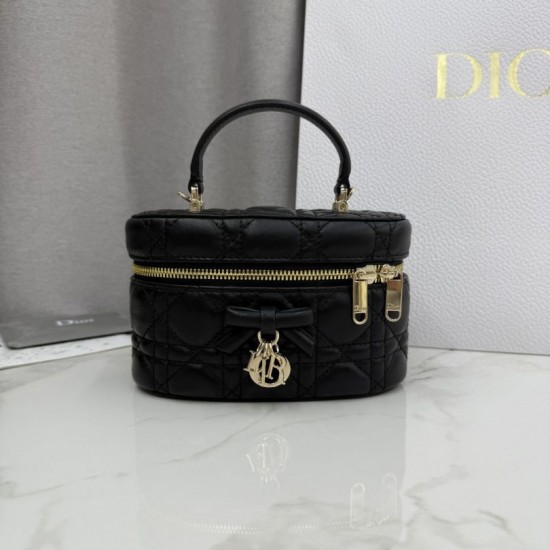 Premium Replica Dior Lady Dior Micro Washbag Black Clone