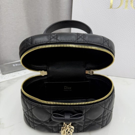 Premium Replica Dior Lady Dior Micro Washbag Black Clone
